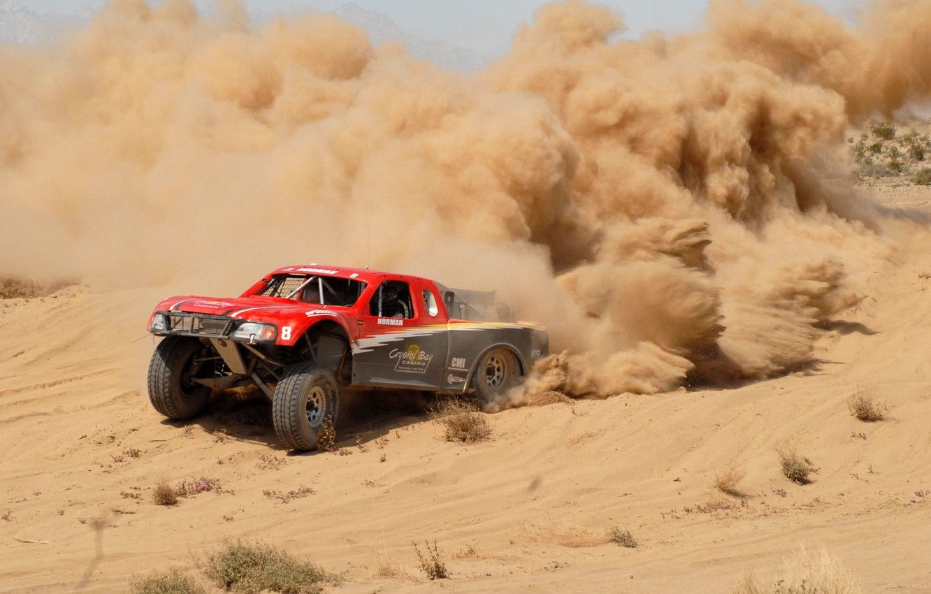 Wallpaper desert, dust, Low, Baja Bach image for desktop, section спорт
