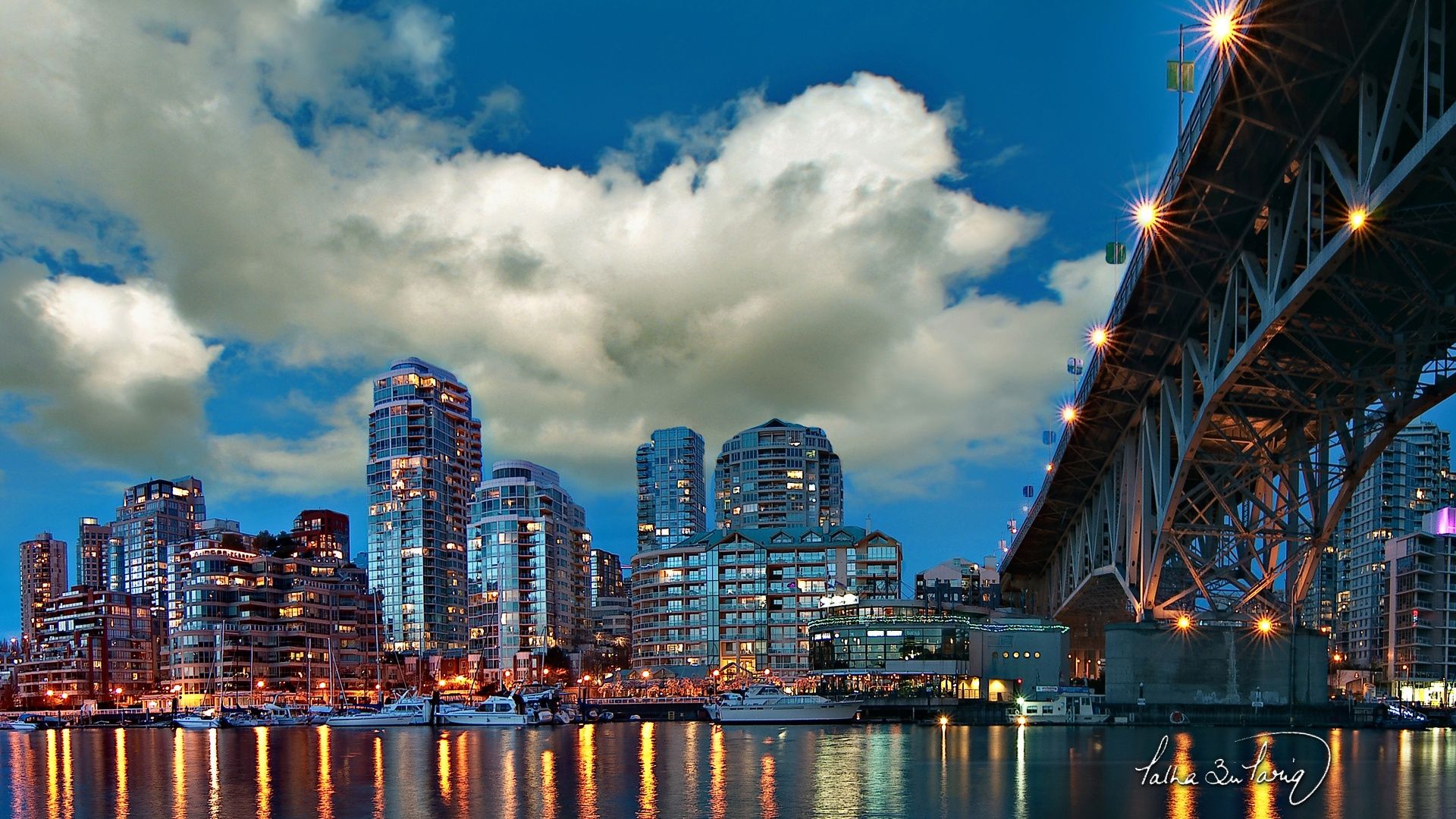 Full HD Wallpaper granville island business center side view vancouver canada, Desktop Background HD 1080p