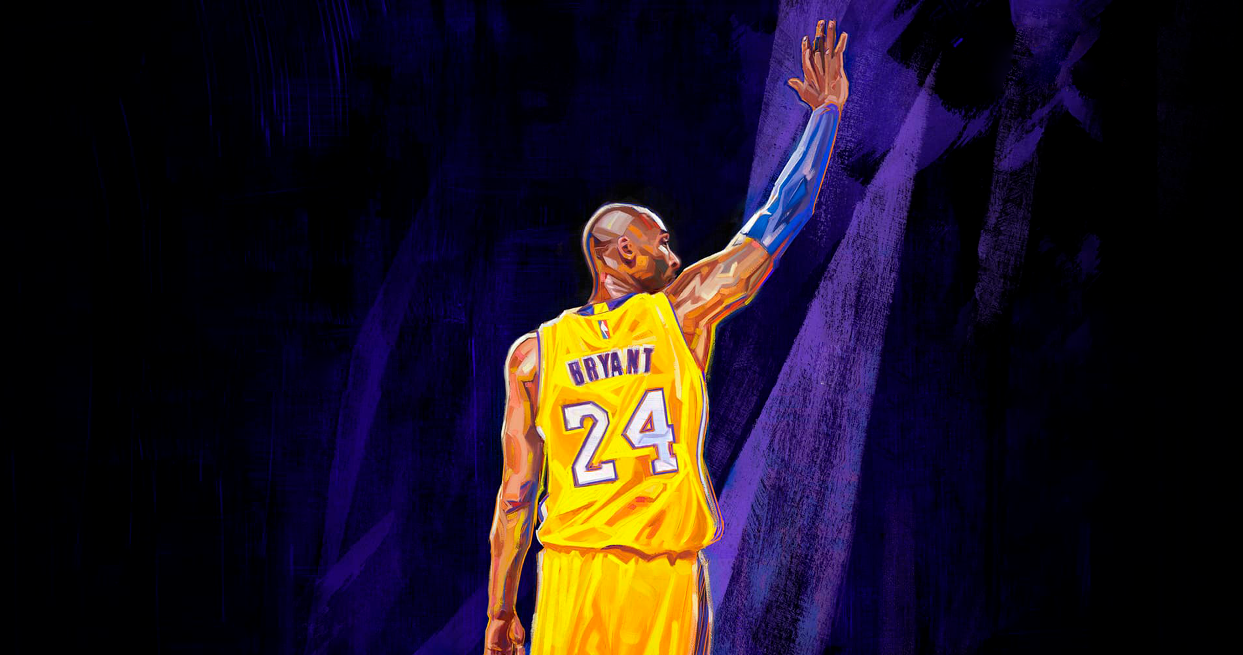 Download Aesthetic Kobe Bryant Jersey Number Wallpaper