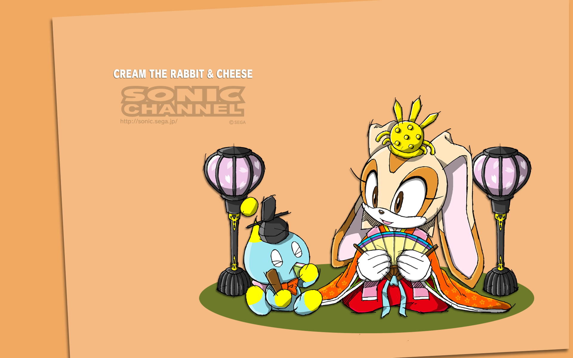 Cream the Rabbit & Cheese (March 2013) Channel Wallpaper