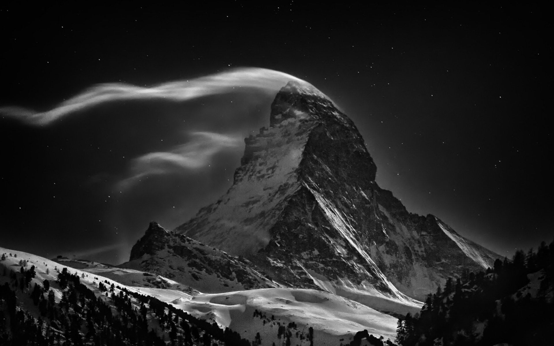 Dark Mountain Wallpaper HD