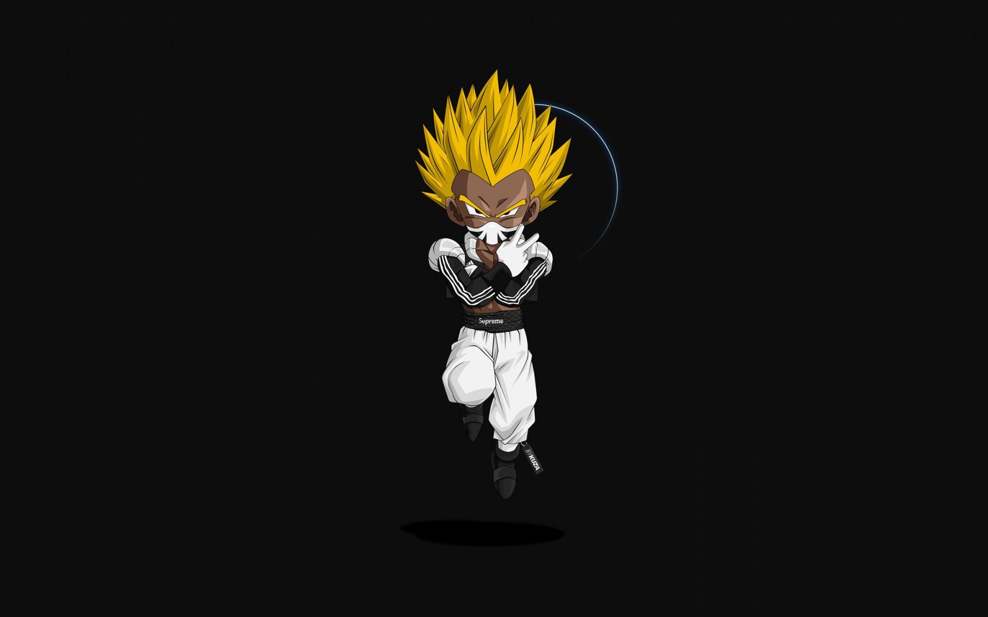 Download Awesome Supreme Drip Goku Digital Art Wallpaper