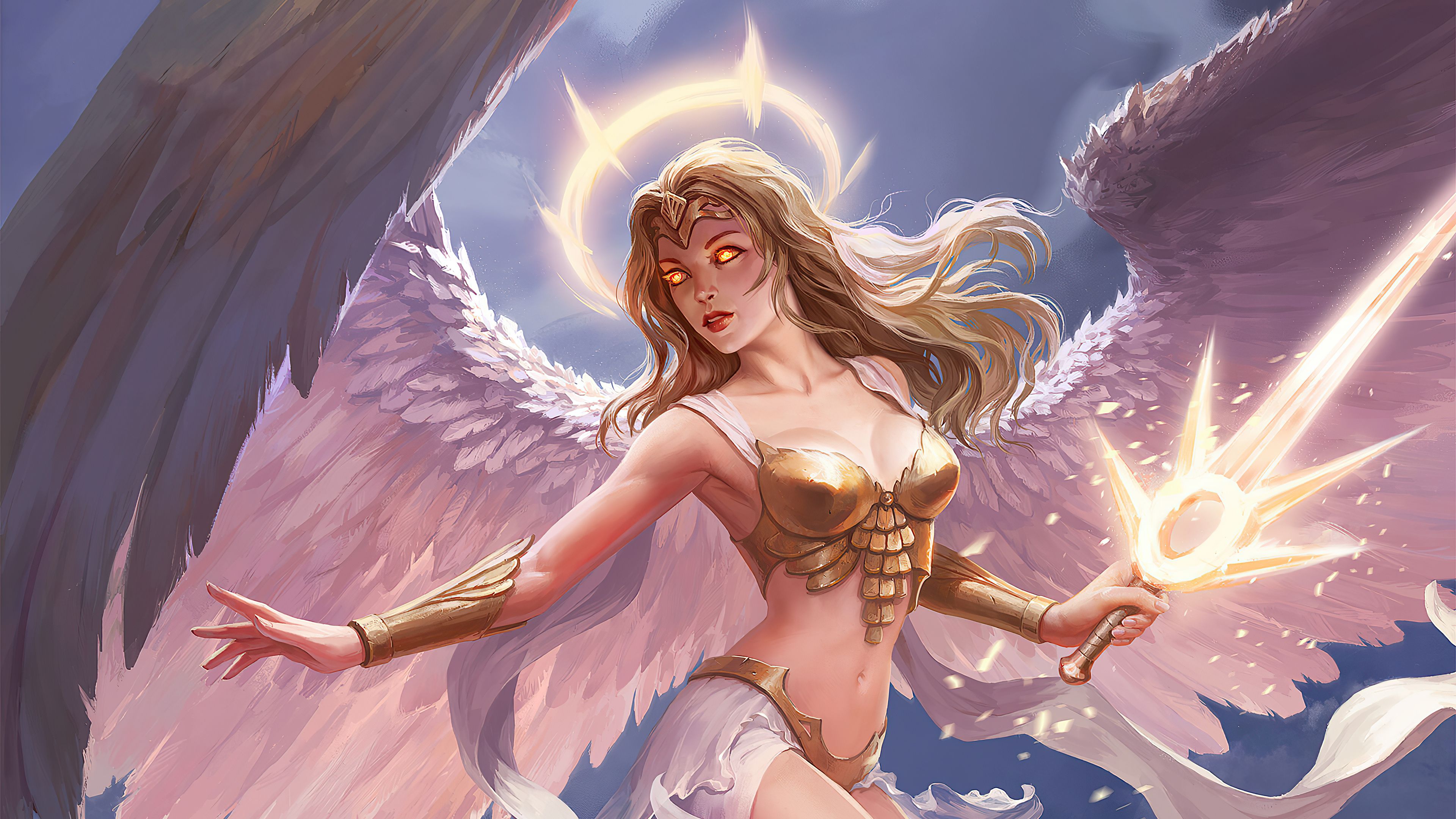 Angel And The Demon 4k, HD Artist, 4k Wallpapers, Image, Backgrounds, Photo...
