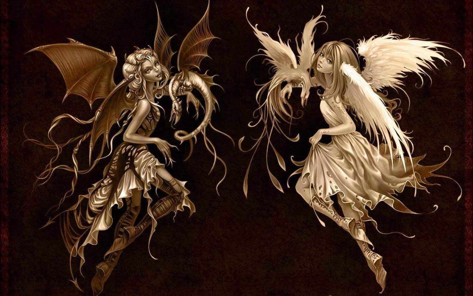 Demon angel wallpaper