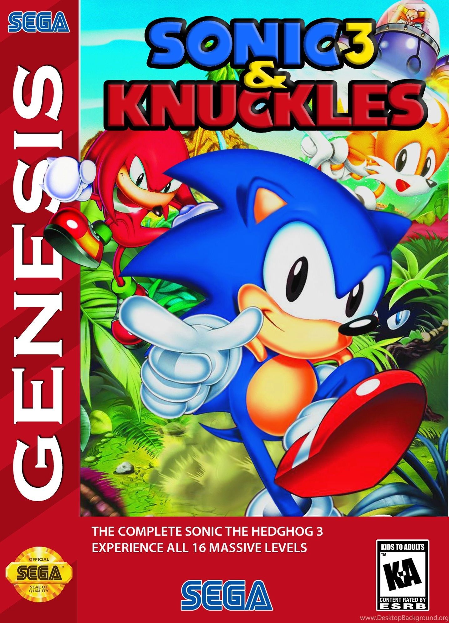 Sonic The Hedgehog 3 & Knuckles Info, Boxart, Banners, Fanart. Desktop Background