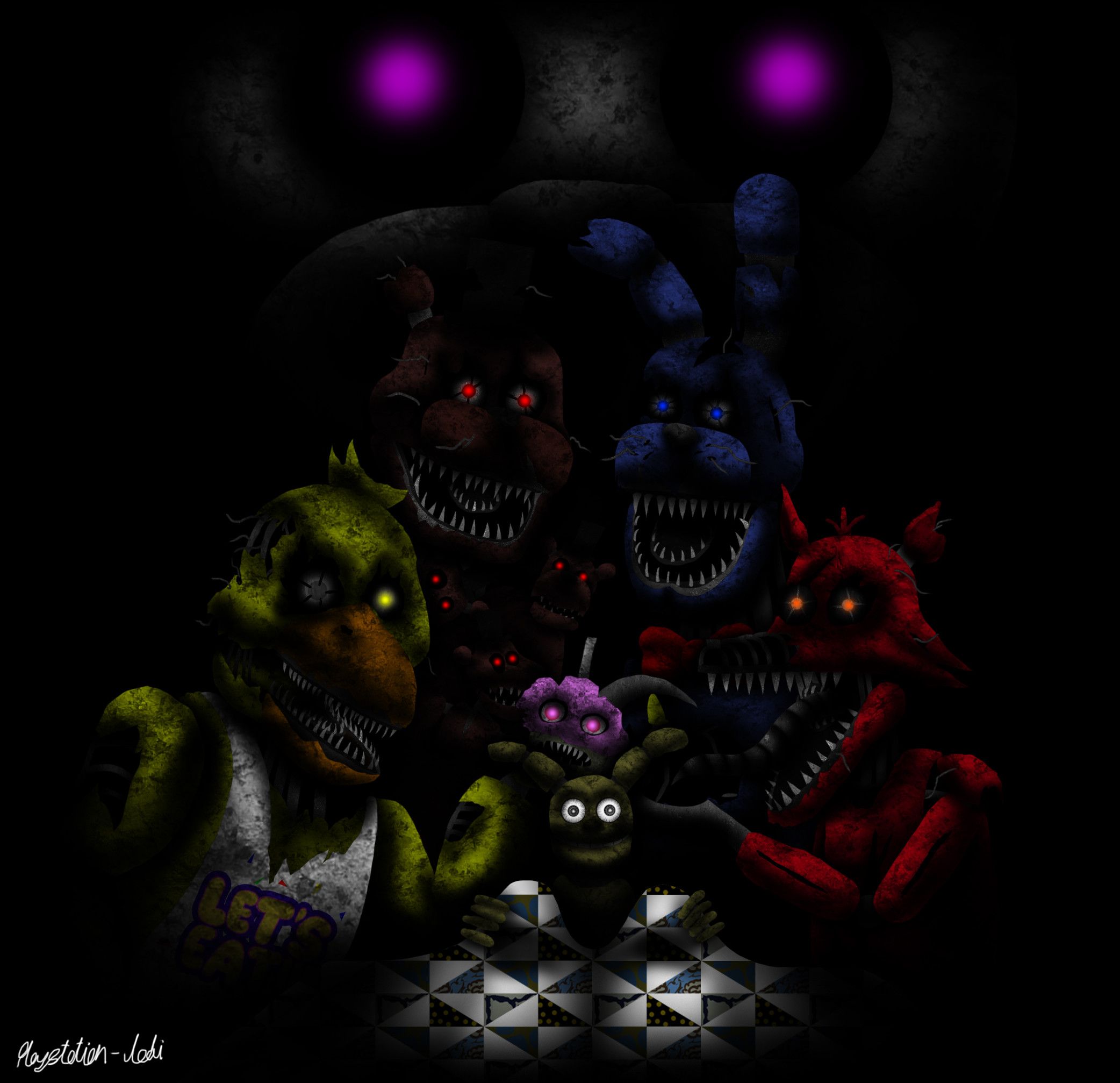 FNAF Horrifying Rabbit Pixel Wallpapers - Free Scary Wallpapers