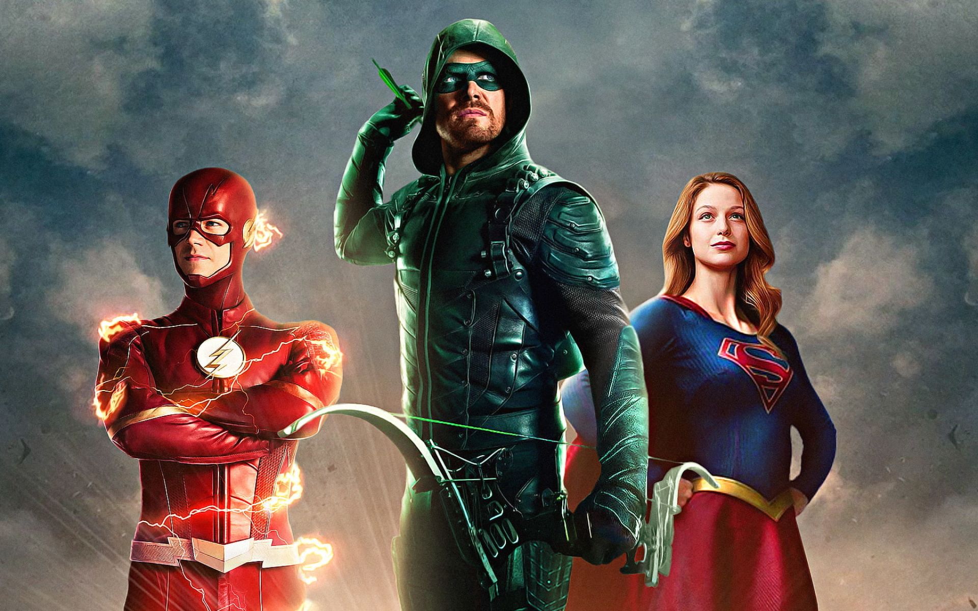 Arrow, Comics, Flash, Supergirl Wallpaper
