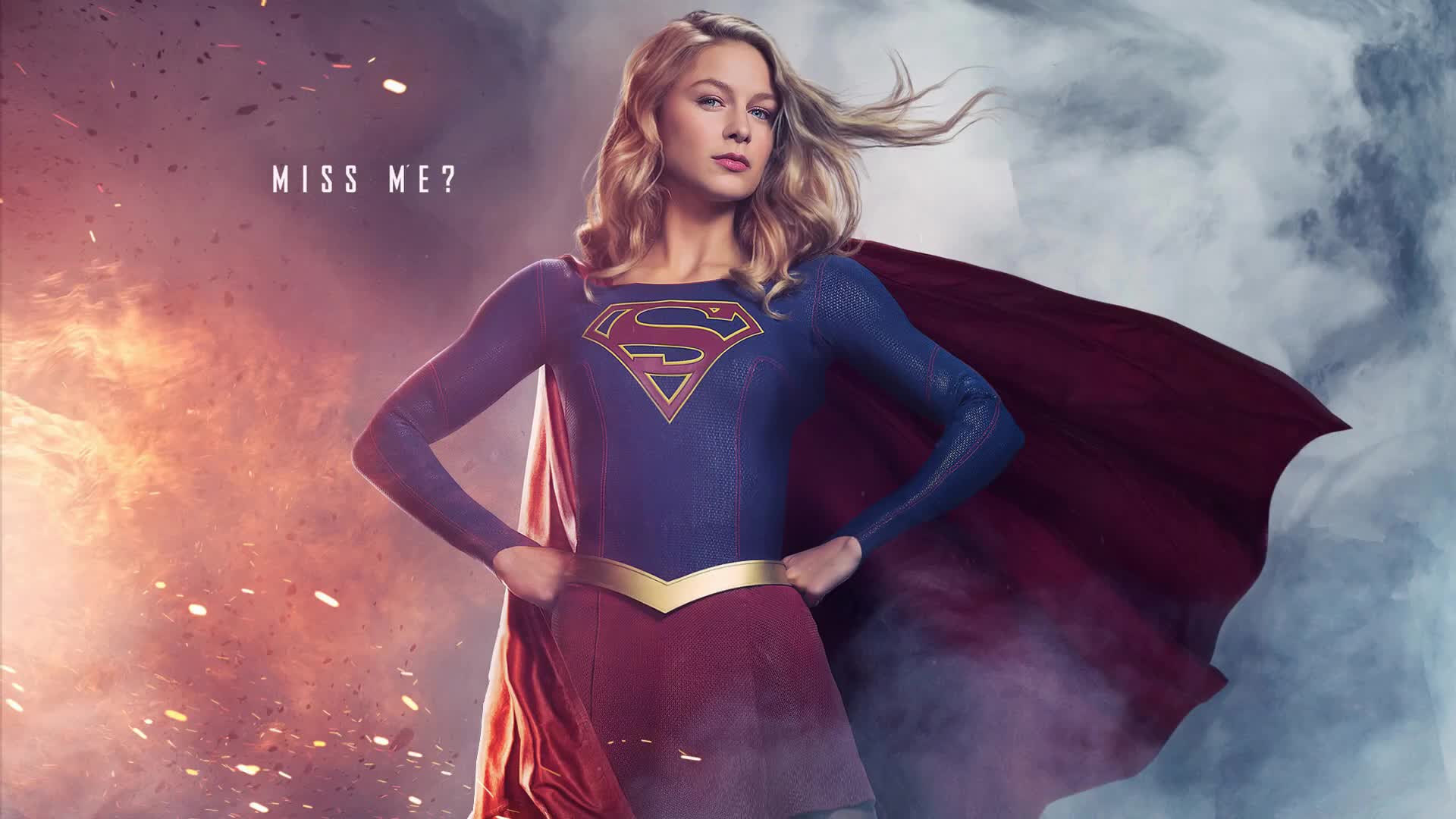 Melissa Benoist Supergirl Season 3 Live Desktop Wallpaper