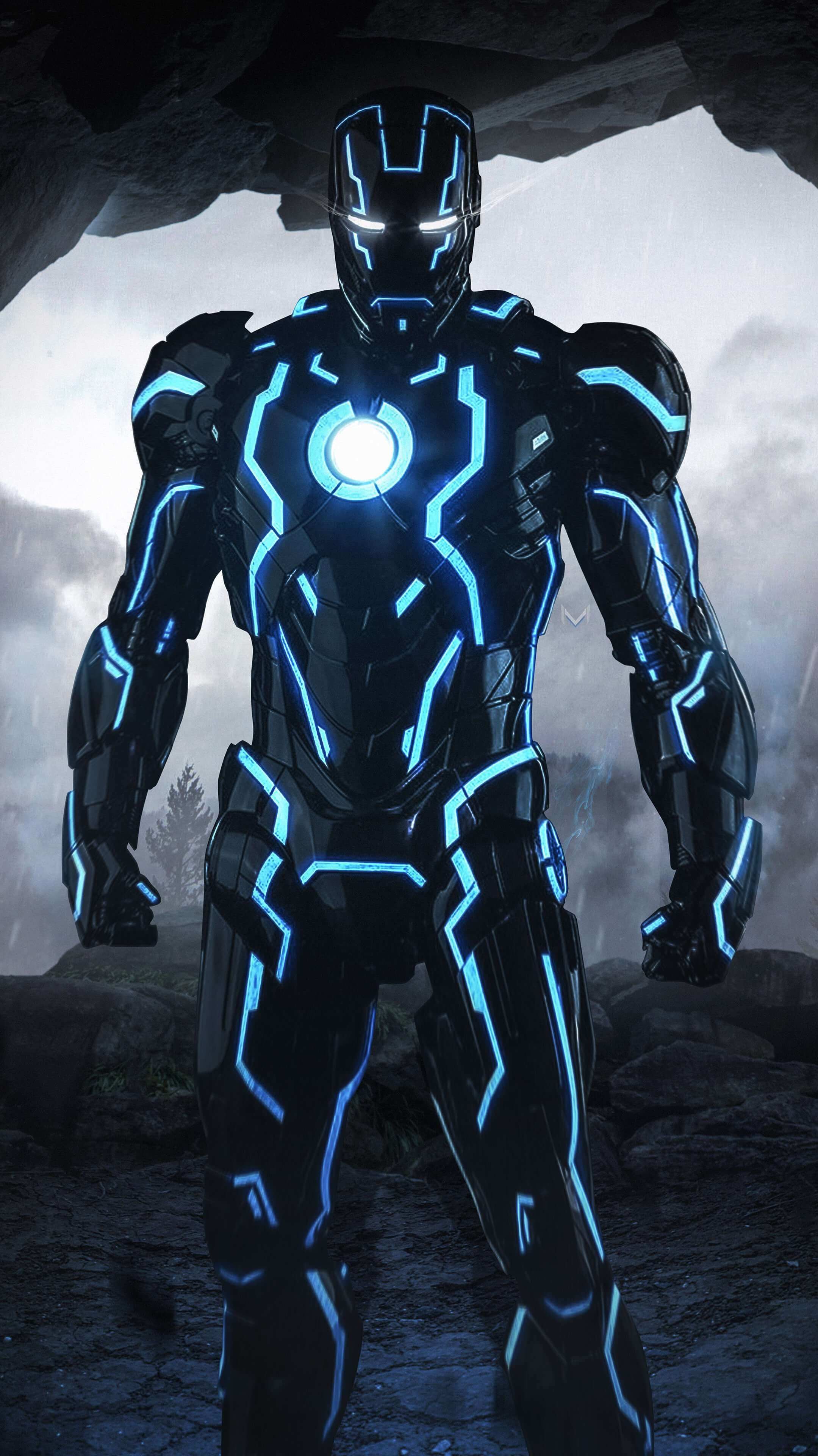 Blue Iron Man Wallpaper Free Blue Iron Man Background