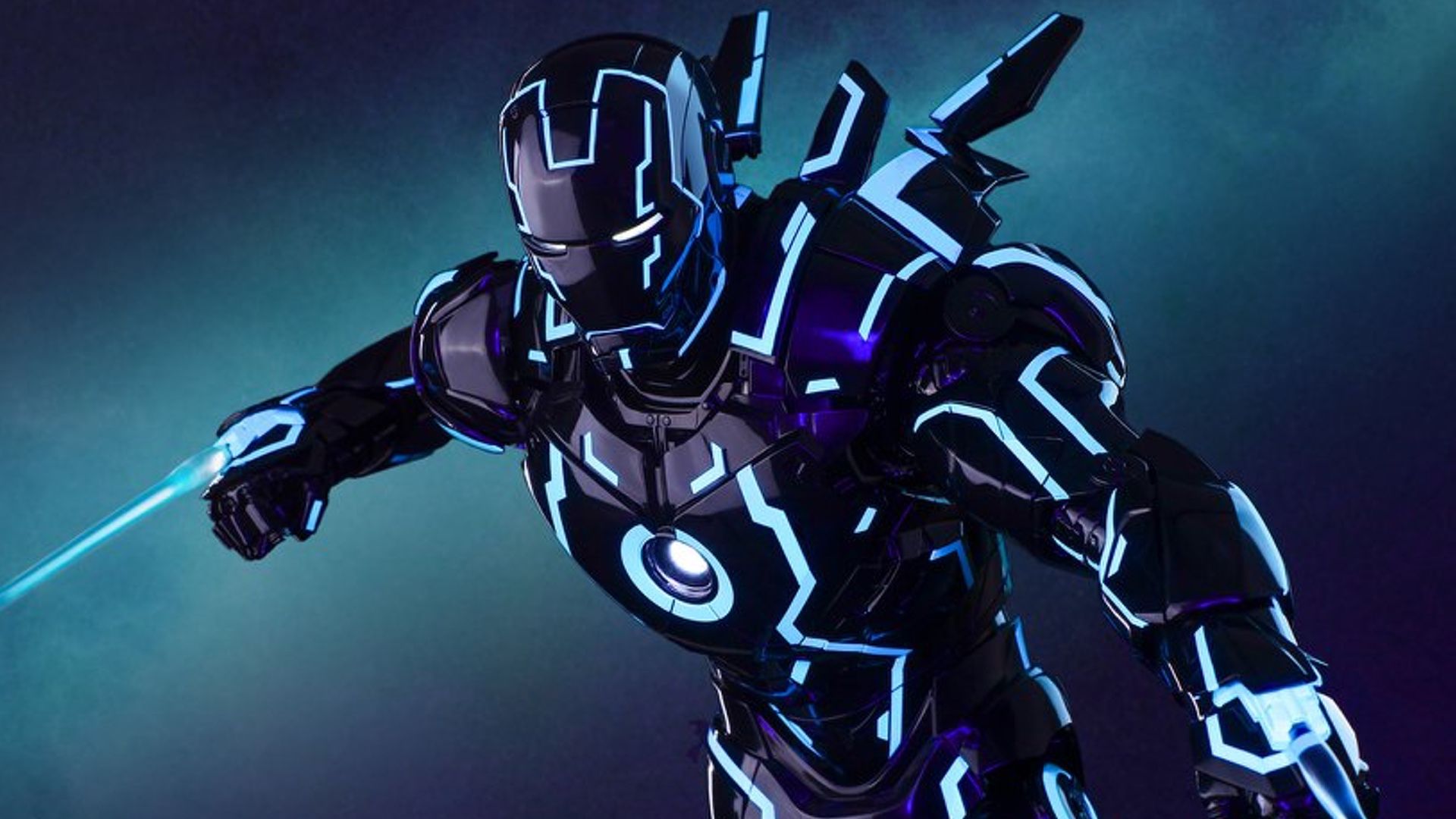 This IRON MAN And TRON Mashup Action Figure Is Too Cool For Words