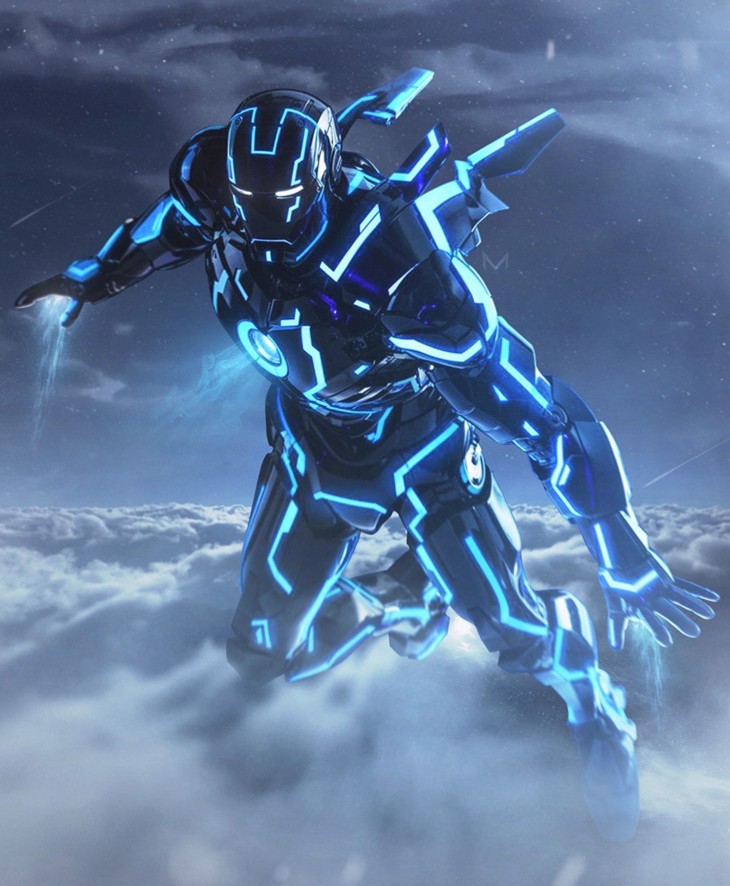 Neon Iron Man. Iron man art, Iron man avengers, New iron man