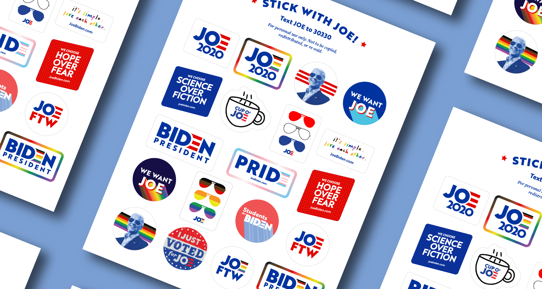 Biden campaign releases a flurry of digital DIY projects and virtual banners (yes, there are Zoom background)