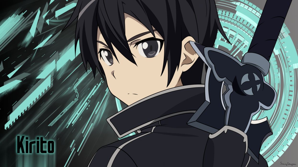 SuzySenpai Sword Art Online Kirigaya Kazuto Vector Edited Fanmade Wallpaper wallpaperx2160