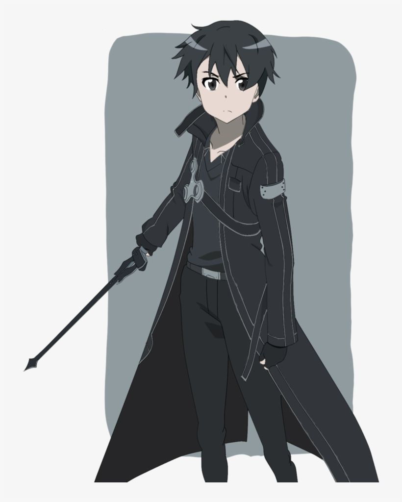 Kirigaya Kazuto Image Kirigaya Kazuto HD Wallpaper Art Online Kirito Full Body Drawing HD Wallpaper