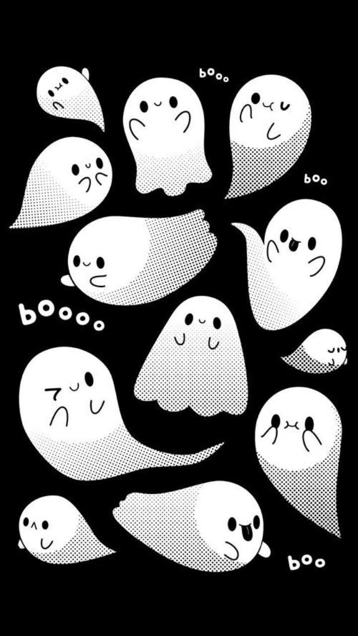 Kawaii Ghost Halloween Wallpaper Free Kawaii Ghost Halloween Background