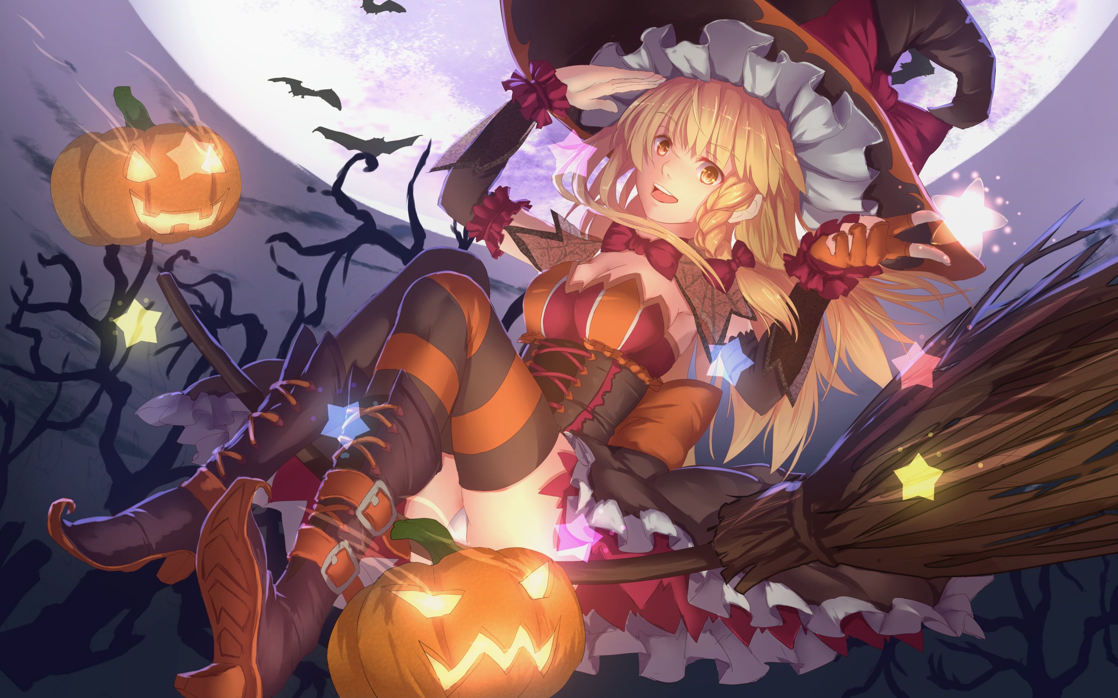 Halloween Anime Wallpaper HD HD Wallpaper