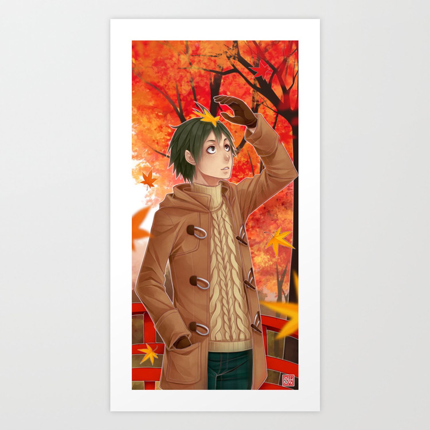 HAIKYUU!! TADASHI FALL Art Print