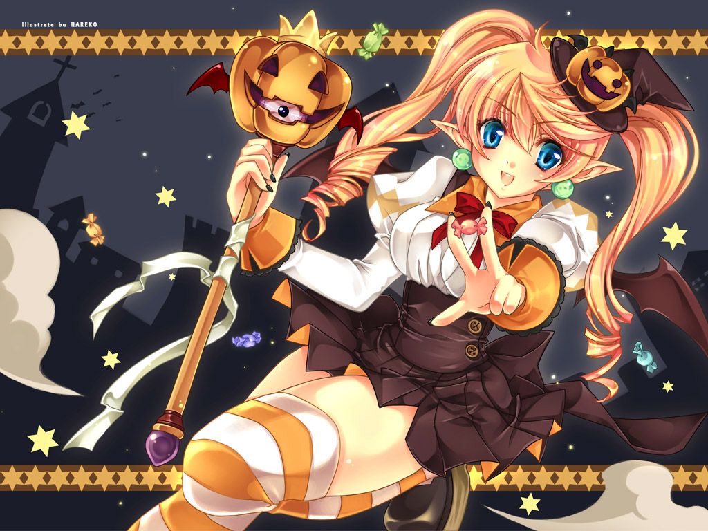 Halloween Anime Wallpaperx768