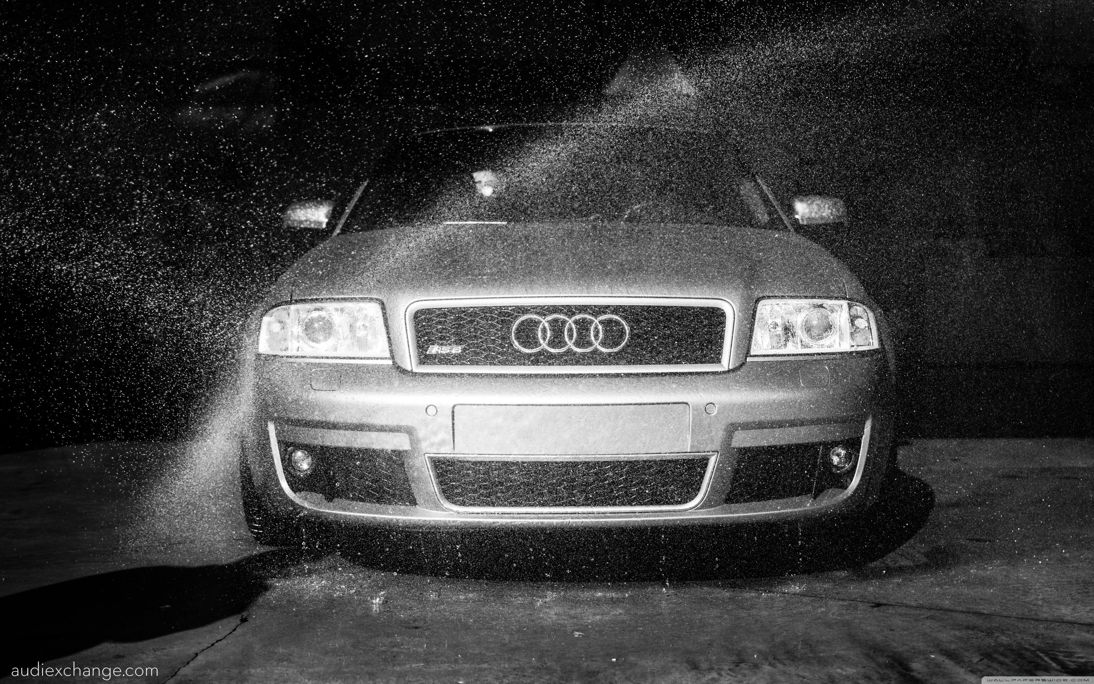Audi C5 RS6 getting a car wash at the Audi Exchange