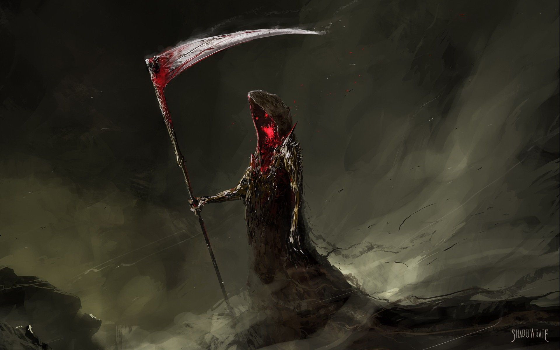 HD Halloween Wallpaper. Abstract digital art, Grim reaper, Death reaper