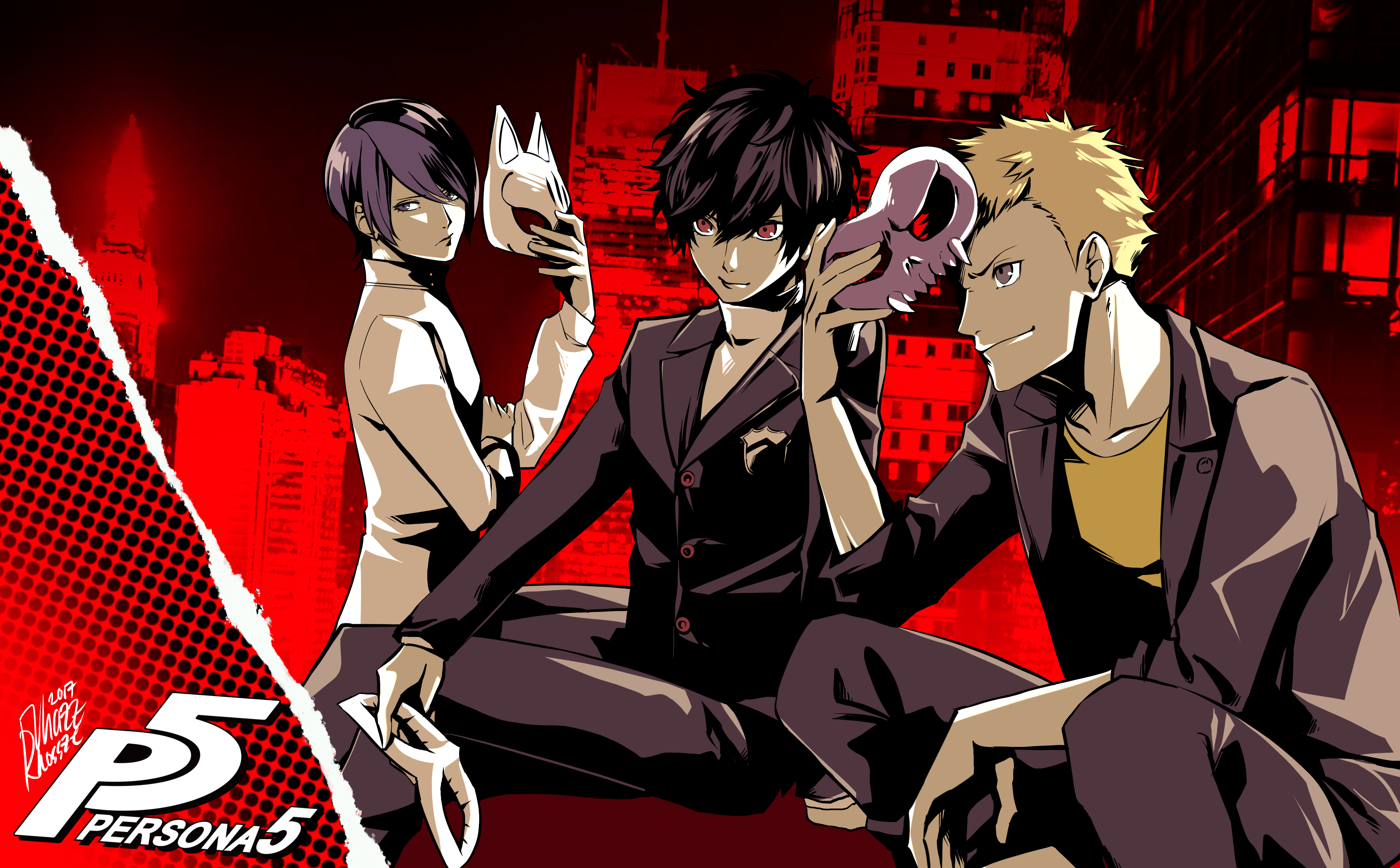 Yusuke, Akira, & Ryuji. Persona 5. Persona 5, Persona, Shin megami tensei persona