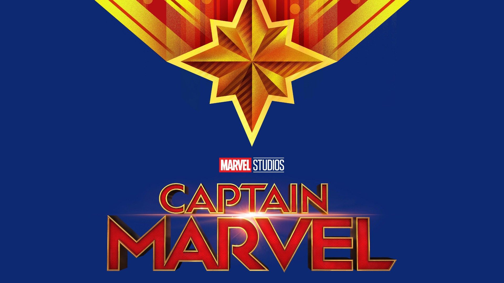 Marvel Studios Captain Marvel Movie Logo Wallpaper