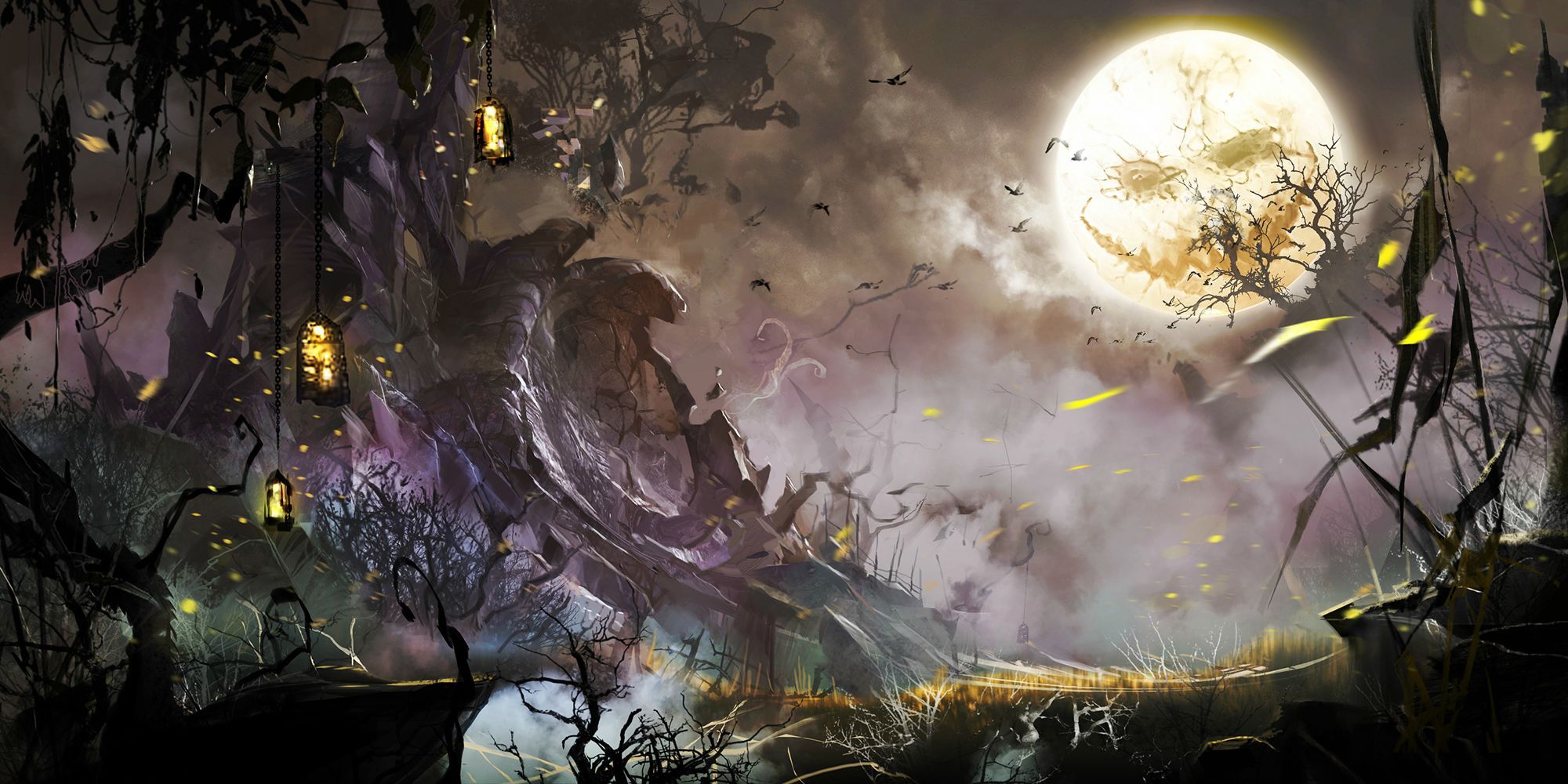If any of you were looking for a Halloween themed video game art wallpaper. (Guild Wars 2)