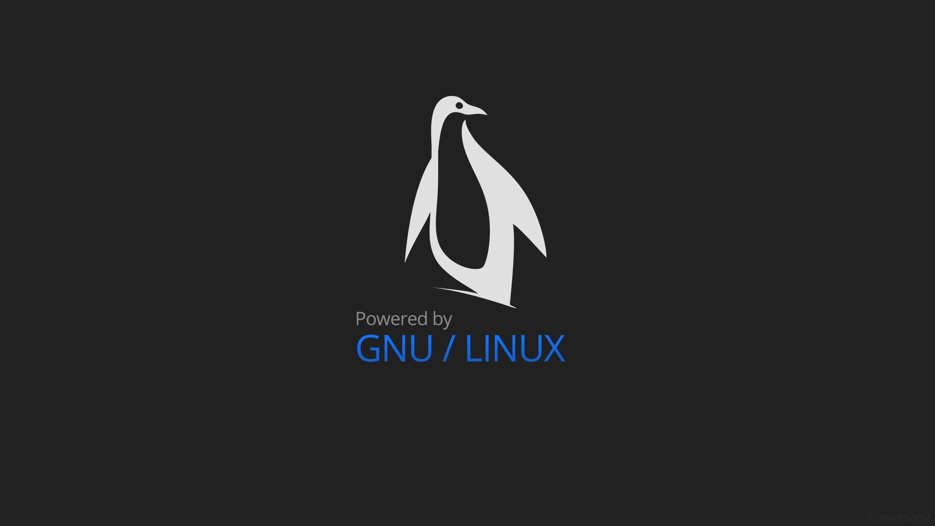 Linux, GNU, GNU Linux, Minimalism Wallpaper HD / Desktop and Mobile Background