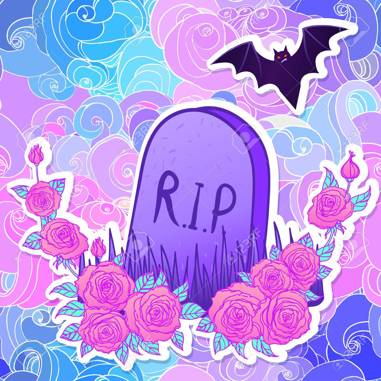 pastel goth tumblr background