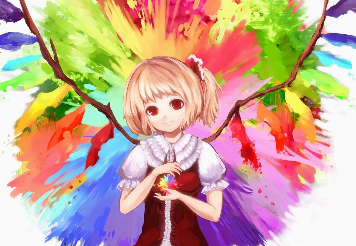 Phi Stars: Flandre Scarlet's Rainbow Magic Anime Wallpapers by Hal360 ...