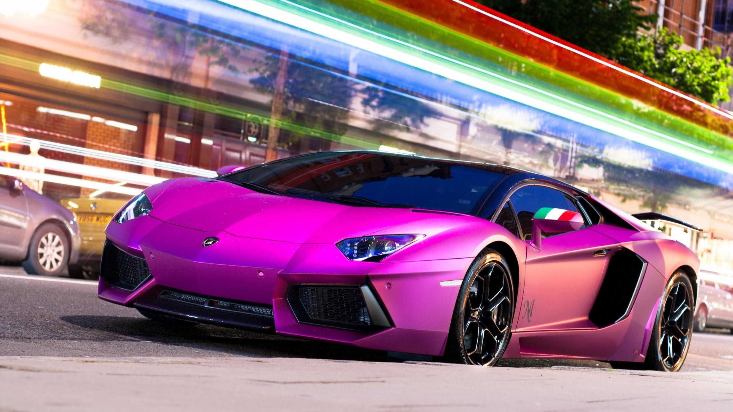 pink, Lamborghini Wallpaper HD / Desktop and Mobile Background