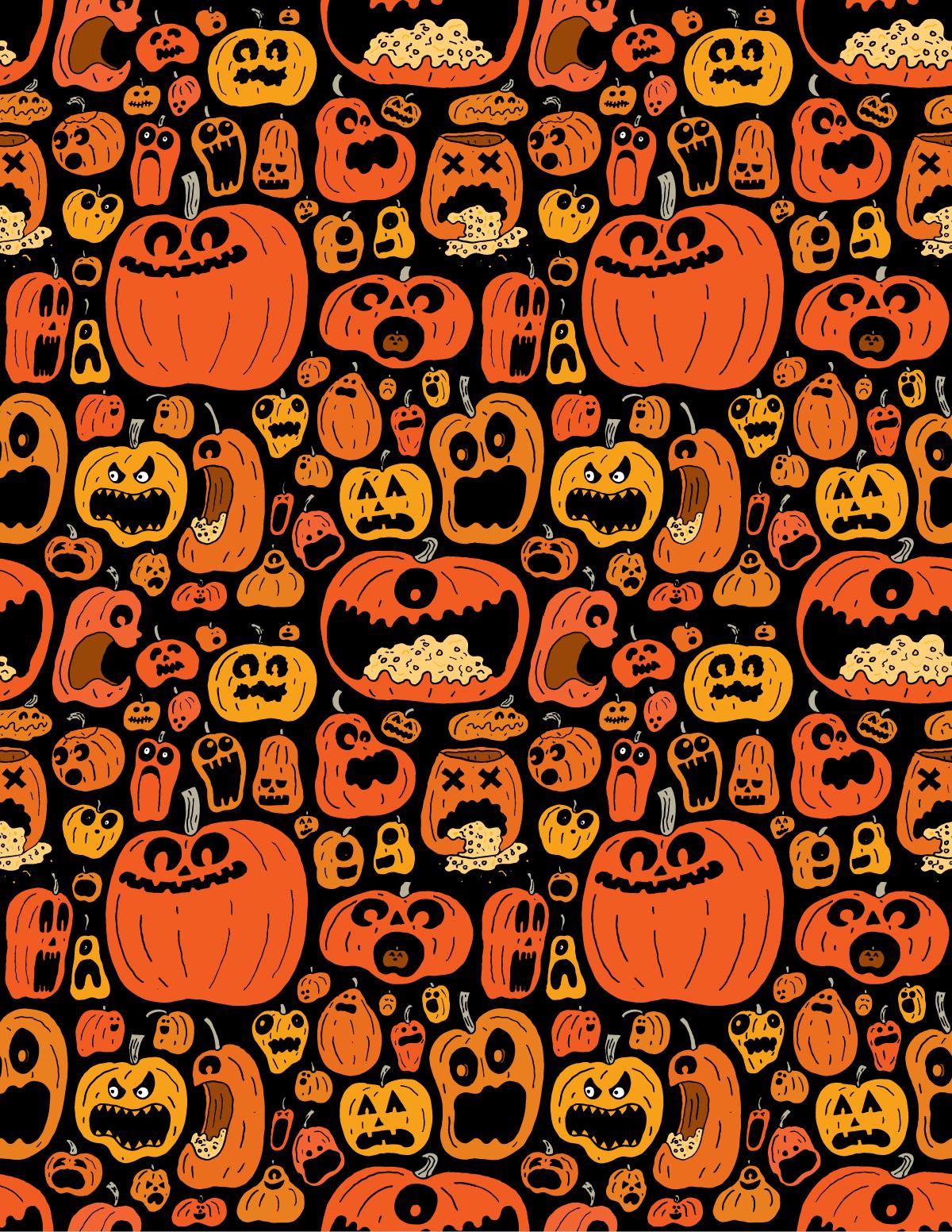 Halloween Pattern Wallpaper, Picture