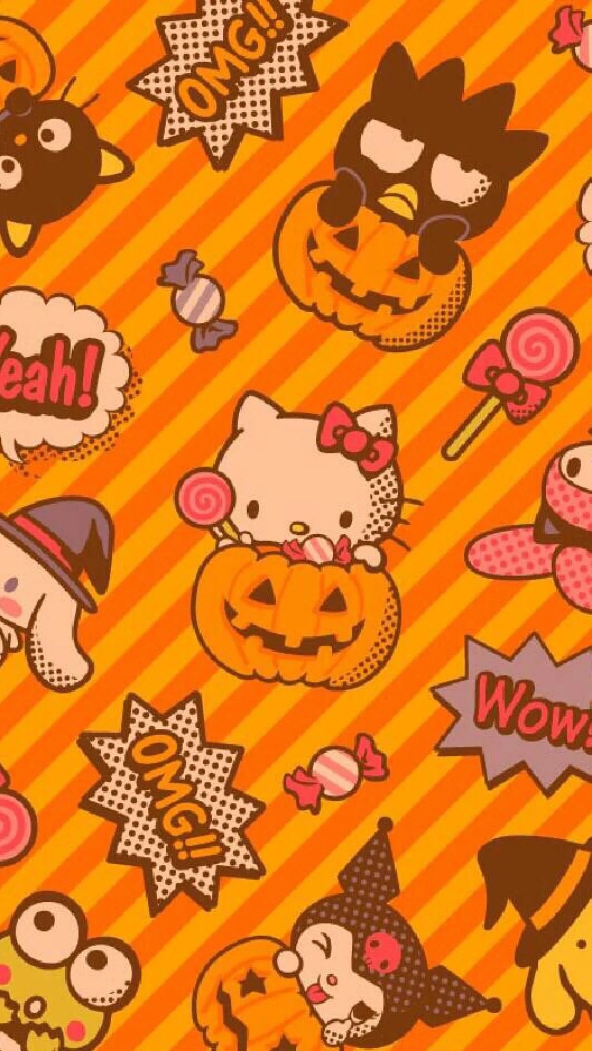 and like OMG! get some yourself some pawtastic adorable cat apparel!. Hello kitty halloween wallpaper, Hello kitty halloween, Hello kitty background