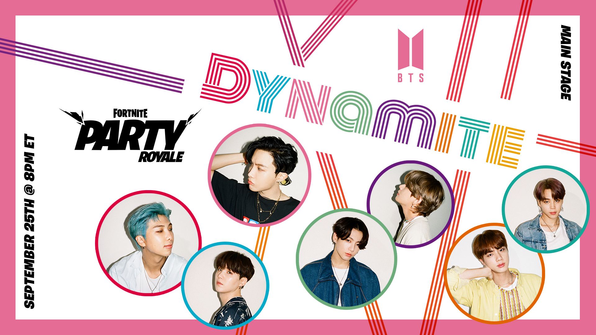Fortnite's Party Royale to Host the World Premiere For BTS' “Dynamite” Choreography Version Music Video!