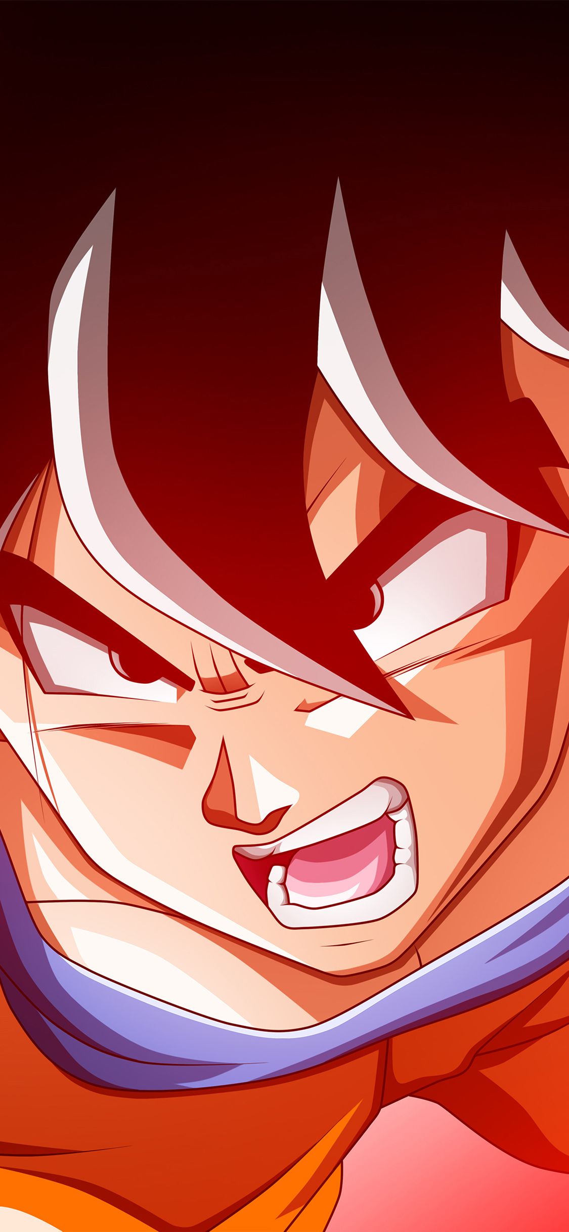 iPhone X wallpaper. dragonball red cartoon illustration art