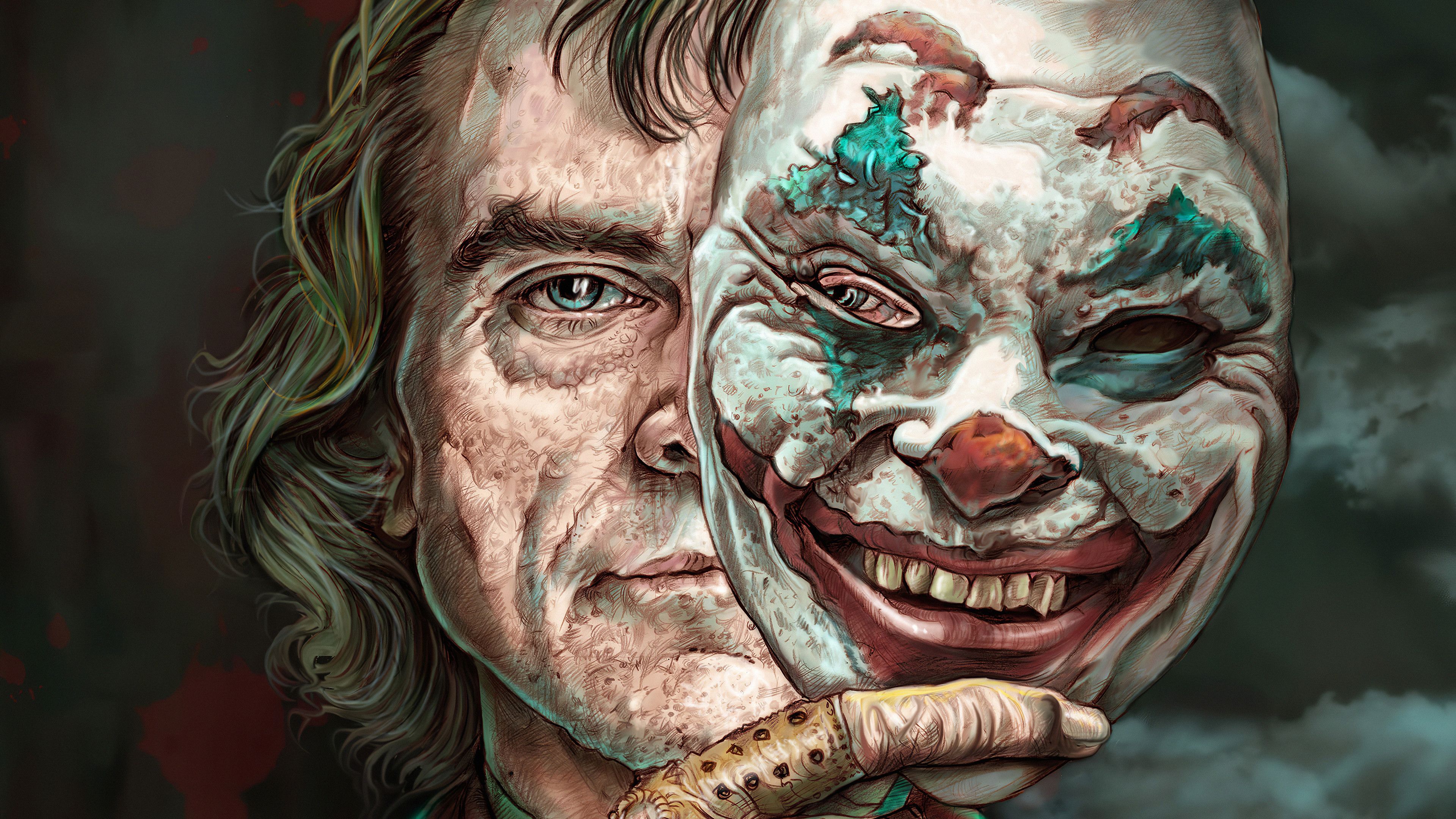 Joker Two Face 4K HD Wallpaper