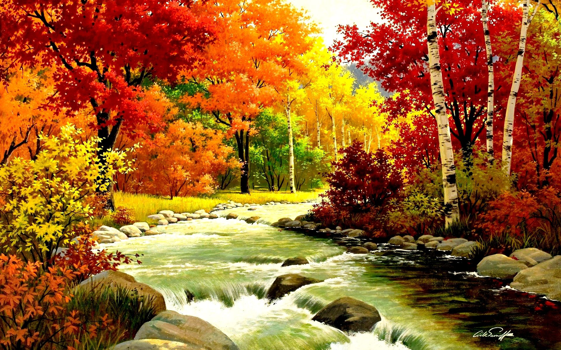 River In Autumn Wallpapers Wallpaper Cave