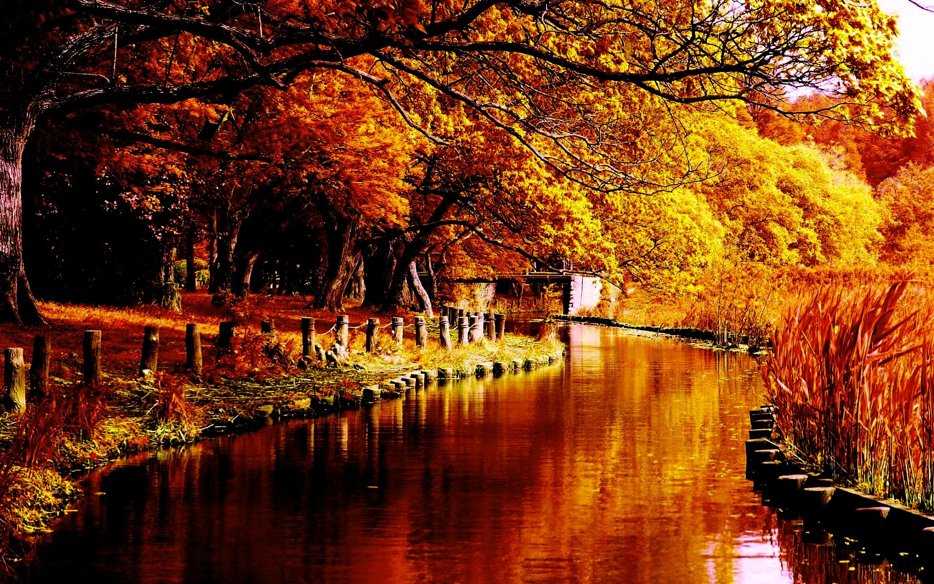 fall wallpaper river Desktop Wallpaperk HD