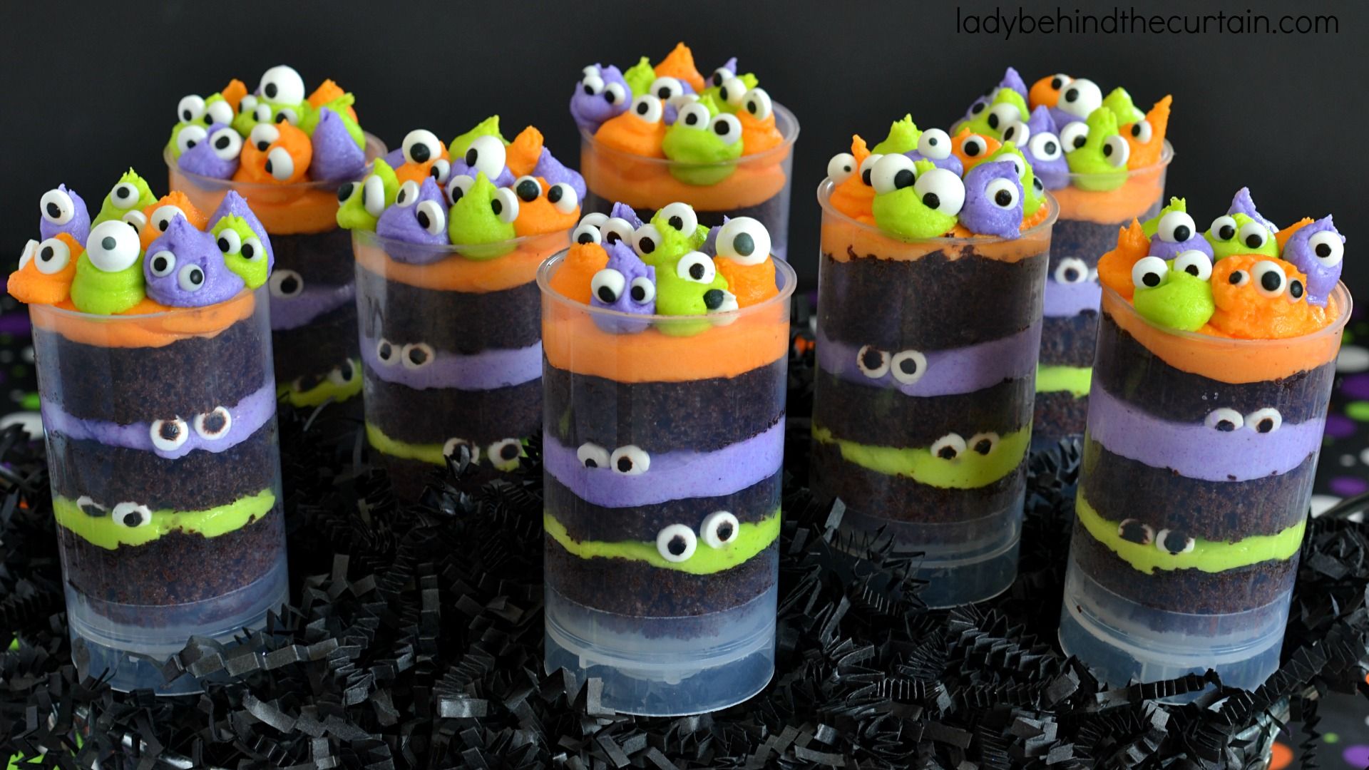 Monster Party Halloween Cupcakes