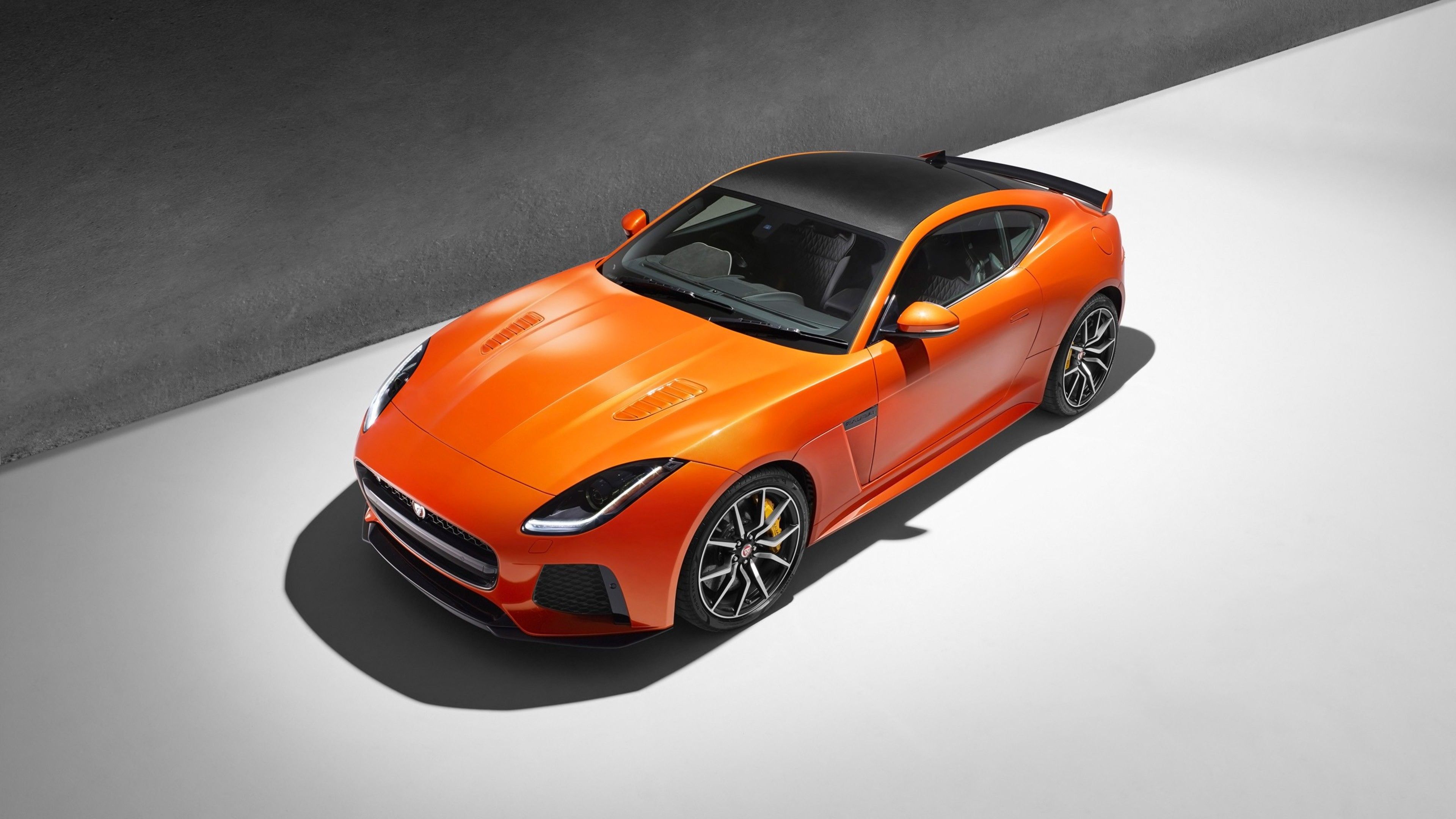 jaguar f type orange wallpaper