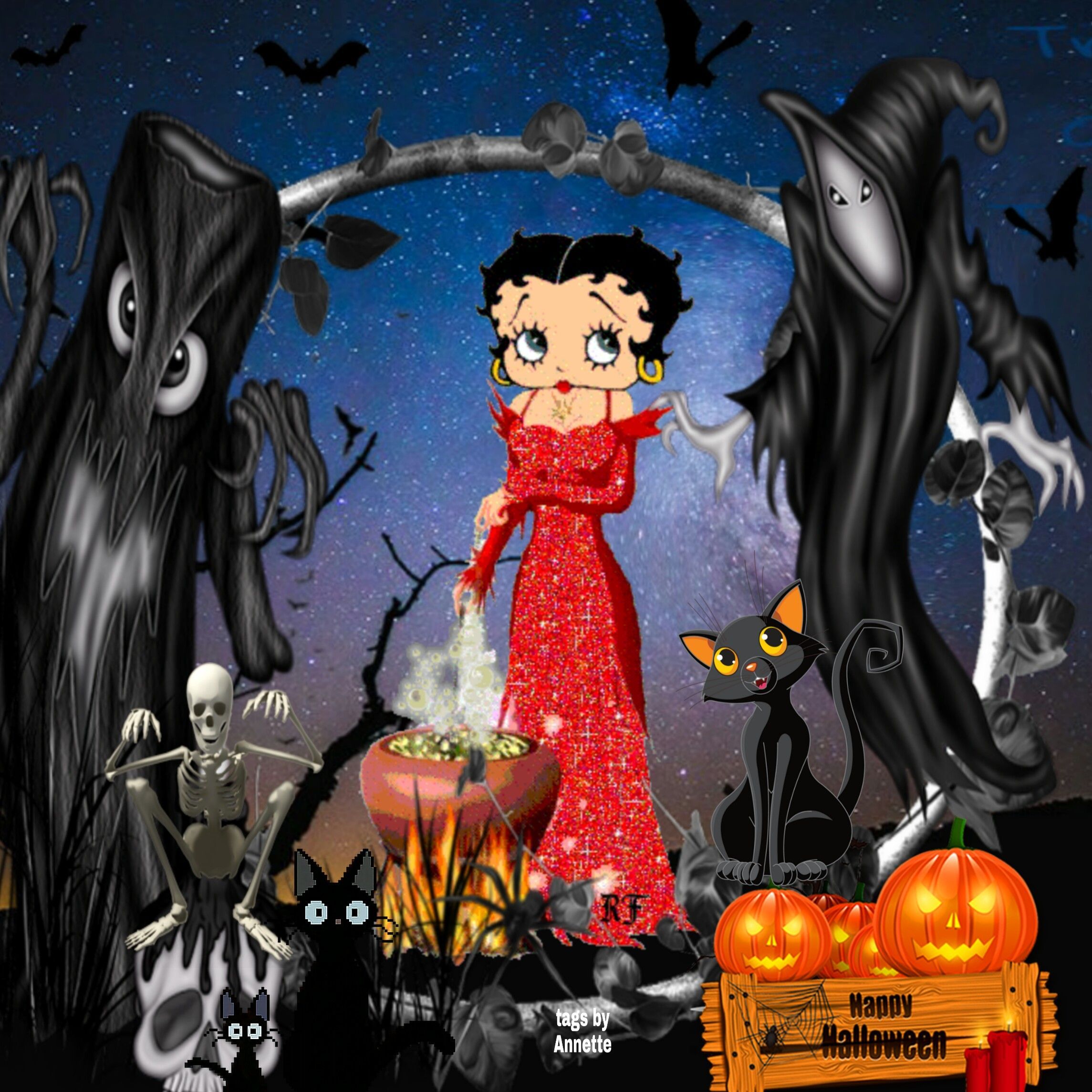 Lovely Halloween Betty Boop Wallpapers - Wallpaper Cave