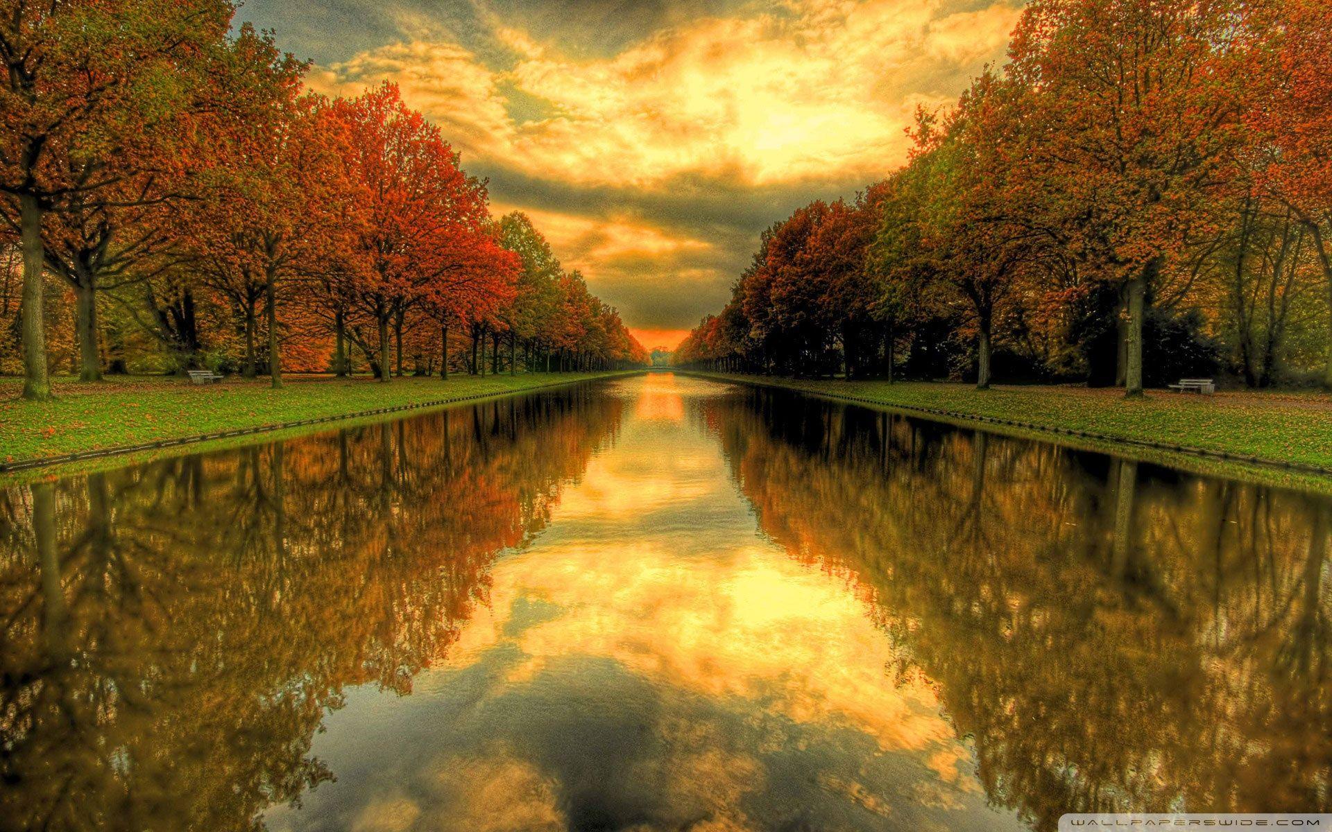 Autumn River Wallpaper Free Autumn River Background