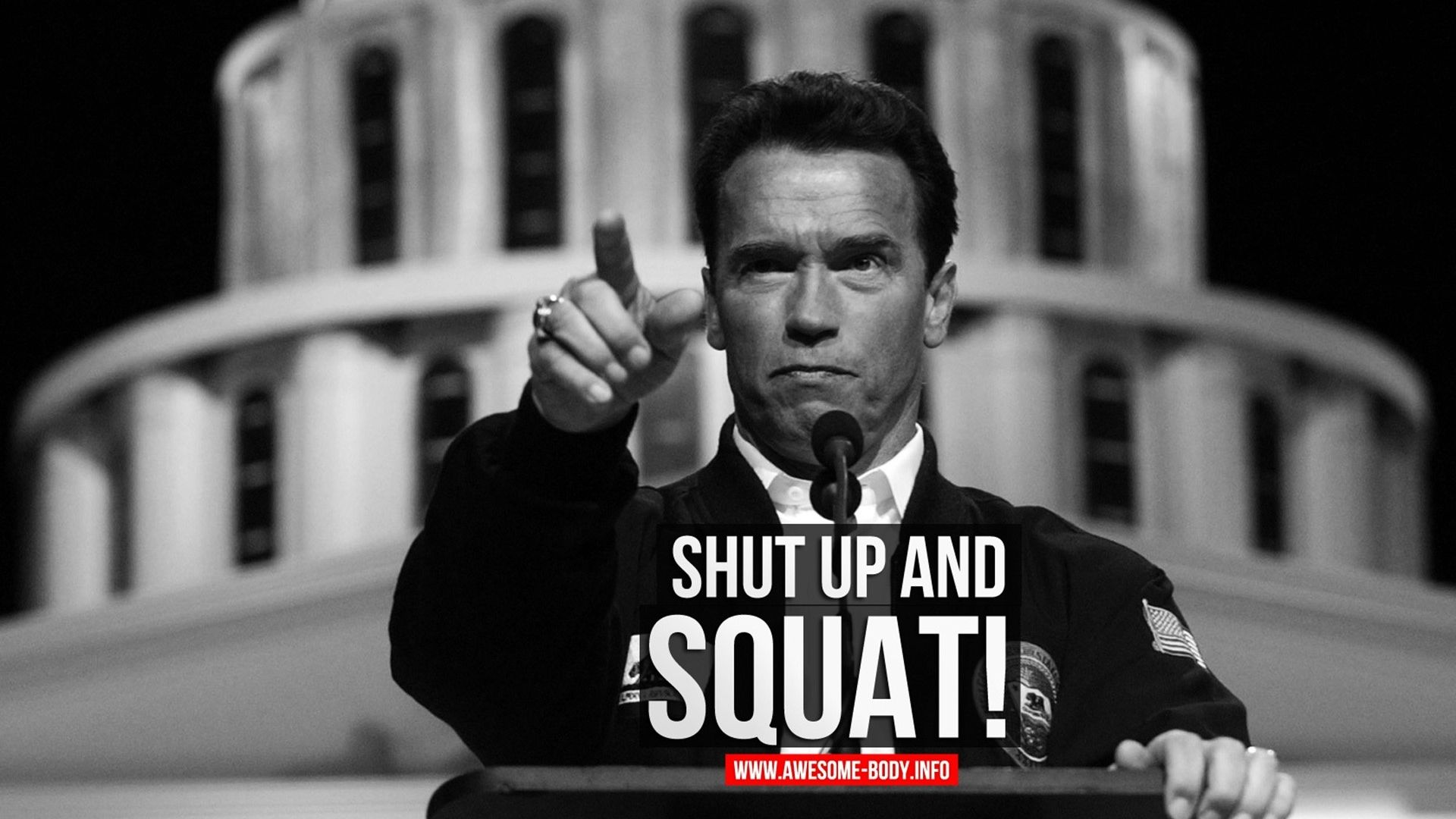 Free download Arnold Schwarzenegger Quote Wallpaper Shut Up And SQUAT Motivation [1920x1200] for your Desktop, Mobile & Tablet. Explore Arnold Motivational Wallpaper. Arnold Motivational Wallpaper, Arnold Wallpaper, Hey Arnold! Wallpaper