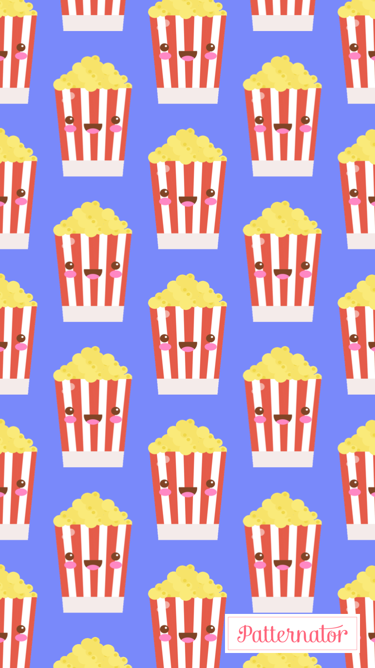 Kawaii Popcorn Wallpaper. Wallpaper quotes, Wallpaper, Popcorn