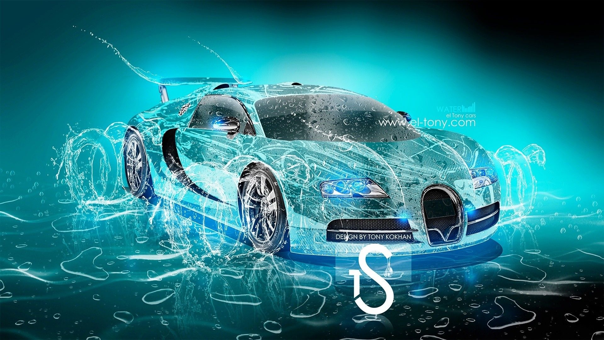 Design Talent Showcase Tony.com Brings Sensual Elements Fire And Water To YOUR Car Wallpaper 5
