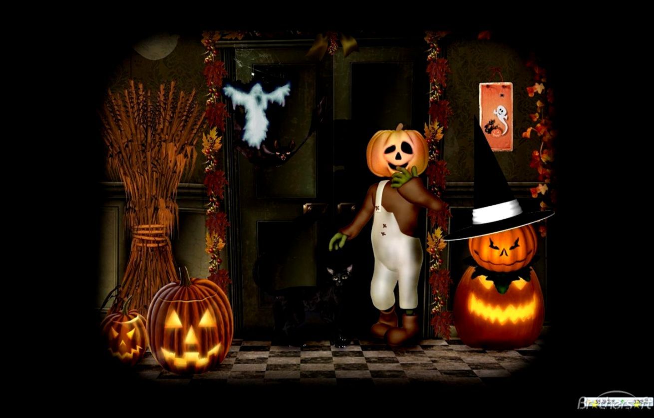 Free Halloween animated desktop wallpaper 1920×1080 Animated Halloween Wallpaper (35 Wallpaper). Adorable W. Halloween wallpaper, Halloween cartoons, Halloween