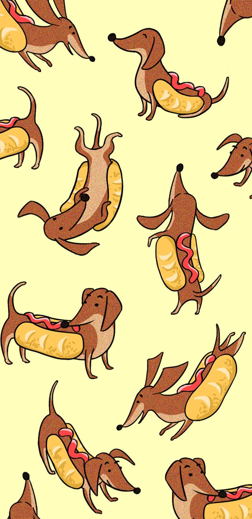 Who let the (hot) dogs out?. Cute food wallpaper, iPhone wallpaper, Dog wallpaper