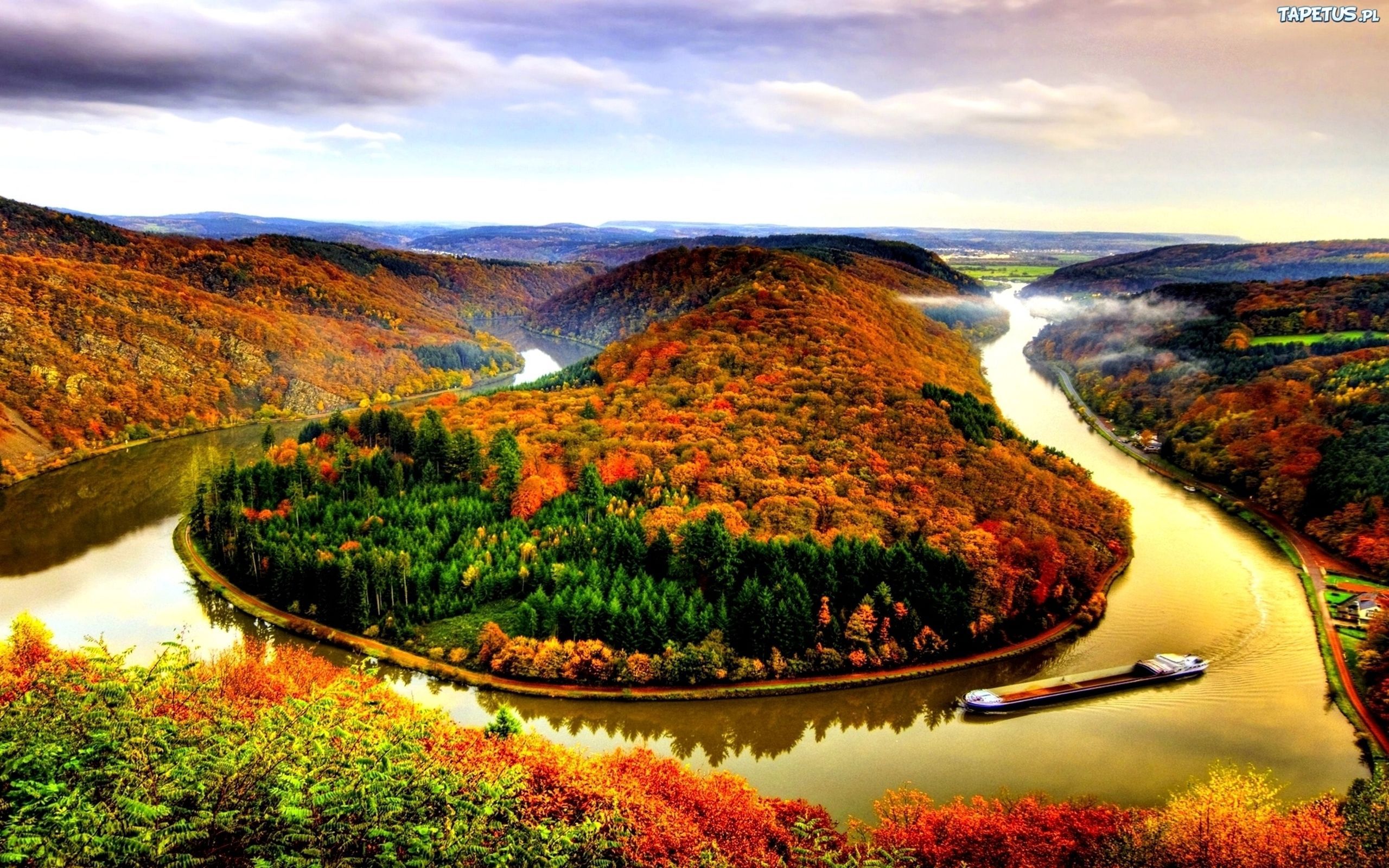 Autumn River Wallpaper