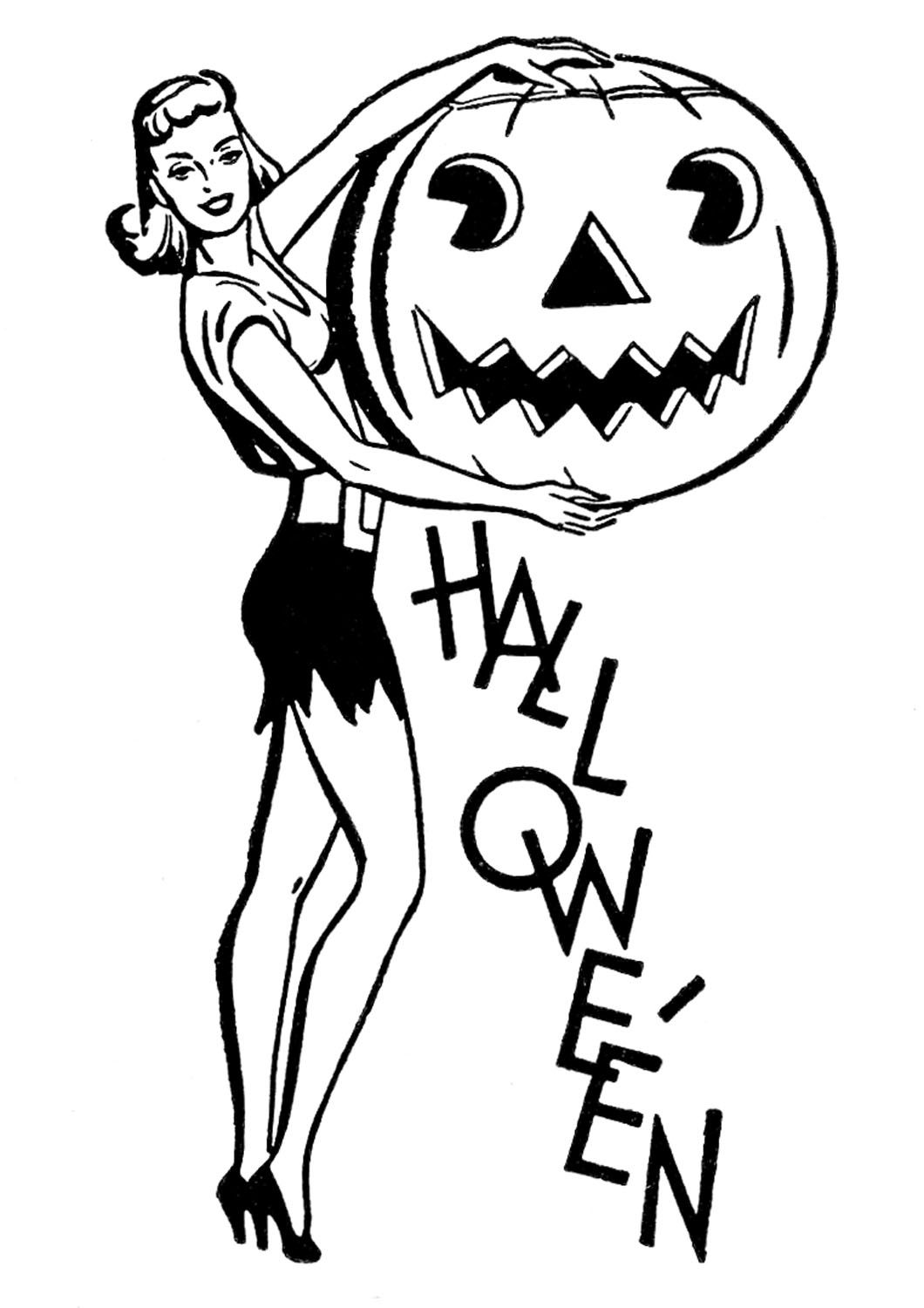 Halloween Retro Clipart! Graphics Fairy