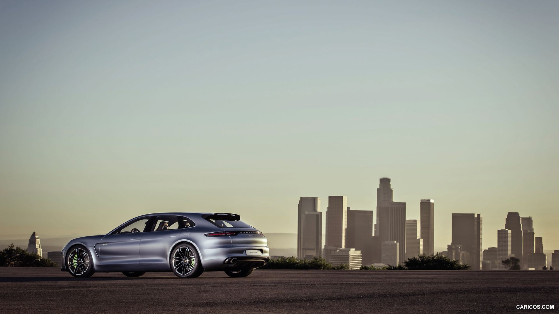Porsche Panamera Sport Turismo Concept Angeles Skyline. HD Wallpaper